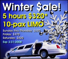 2008 winter stretch limo sale