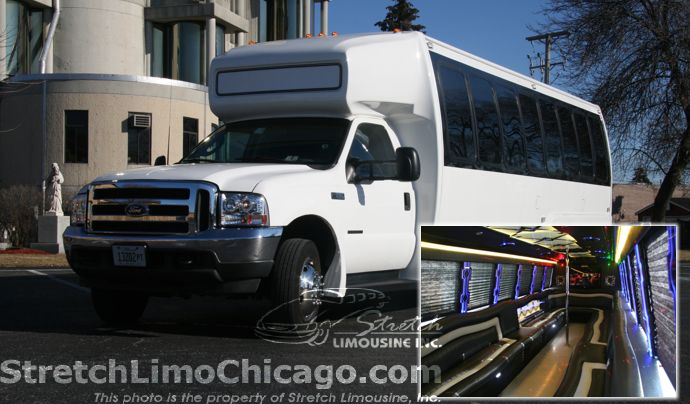 wedding limousine bus