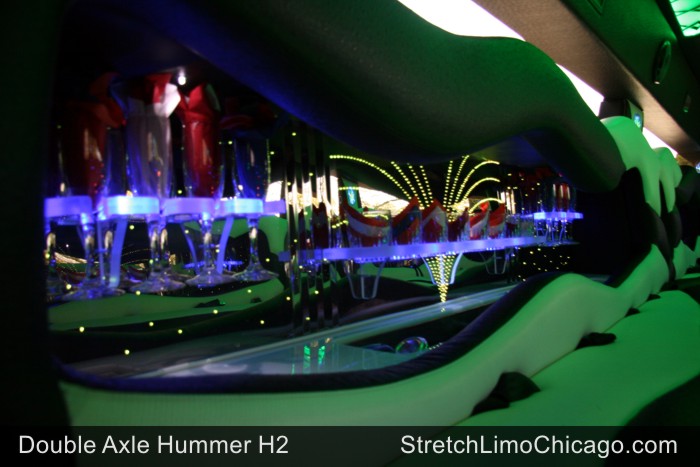 double axle hummer limo interior