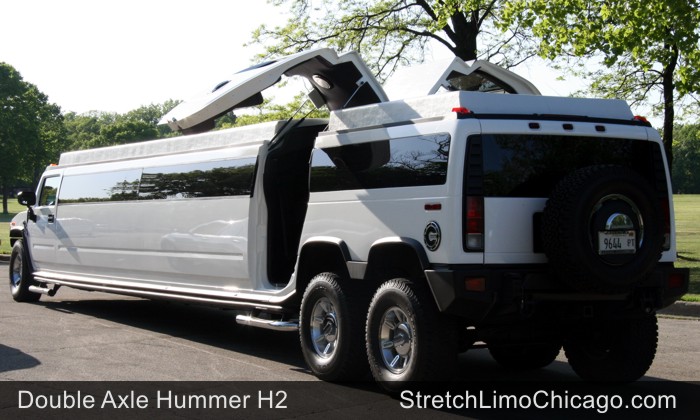double axle hummer limo lambo door