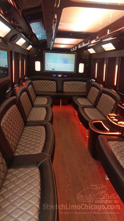 tiffany f550 limo bus interior