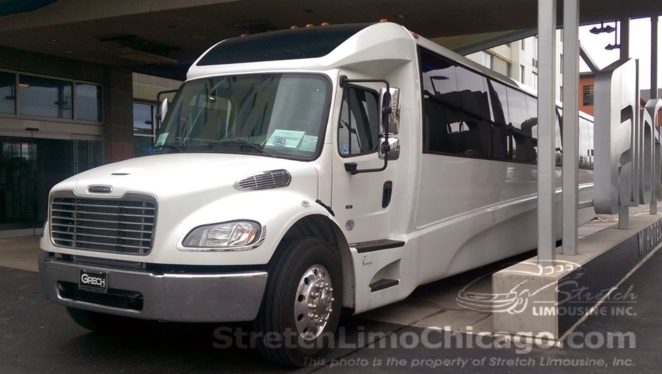 Grech Motors GM45 bus luxury bus. Exterior front view.
