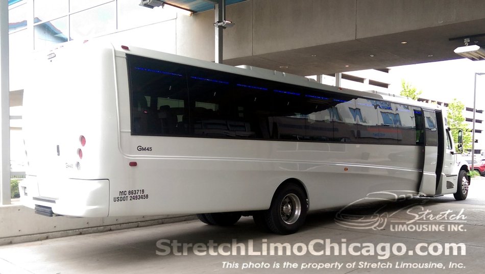 44-to-52-passenger Grech Motors GM45 bus rear-angle view