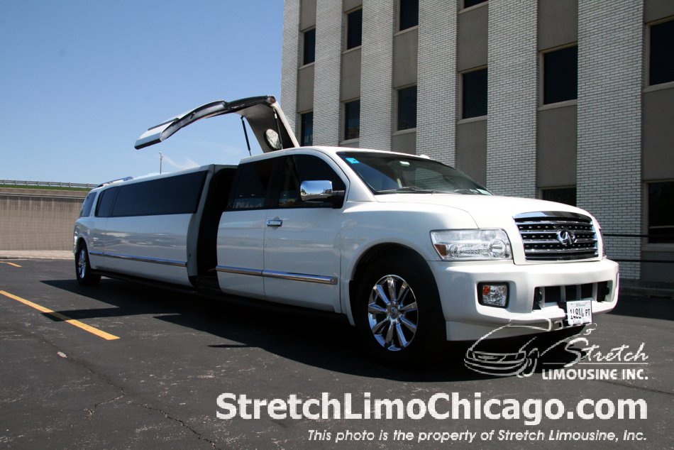 Infinity Q56 SUV limo - lambo door