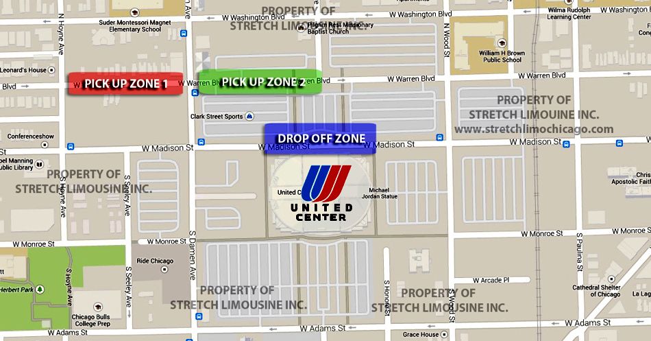 united center pick-up instructions